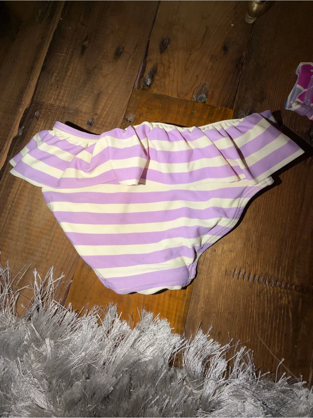 Tea purple Floral Long-Sleeve Swim Set girls size 12-18M